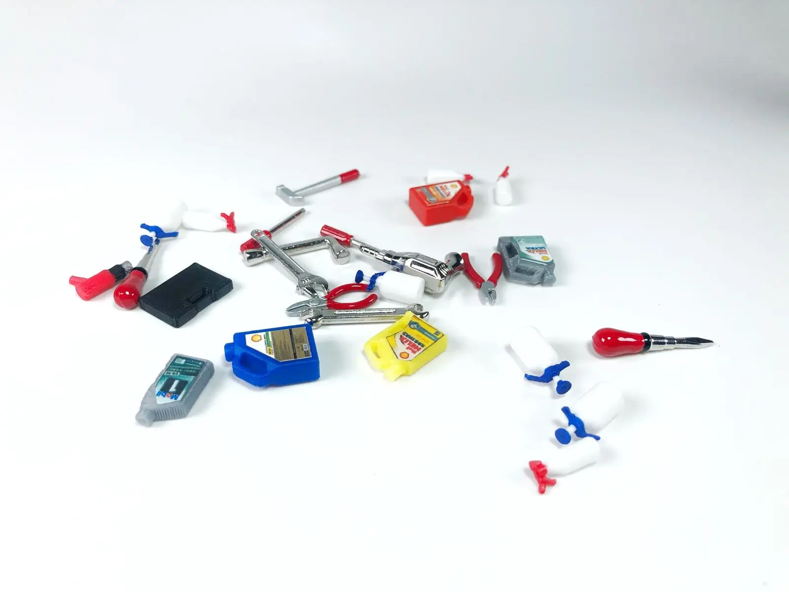 1/18 Diorama zestaw modeli do naprawy samochodów konserwacja rekwizyty warsztatowe akcesoria do modeli scenicznych 11 szt