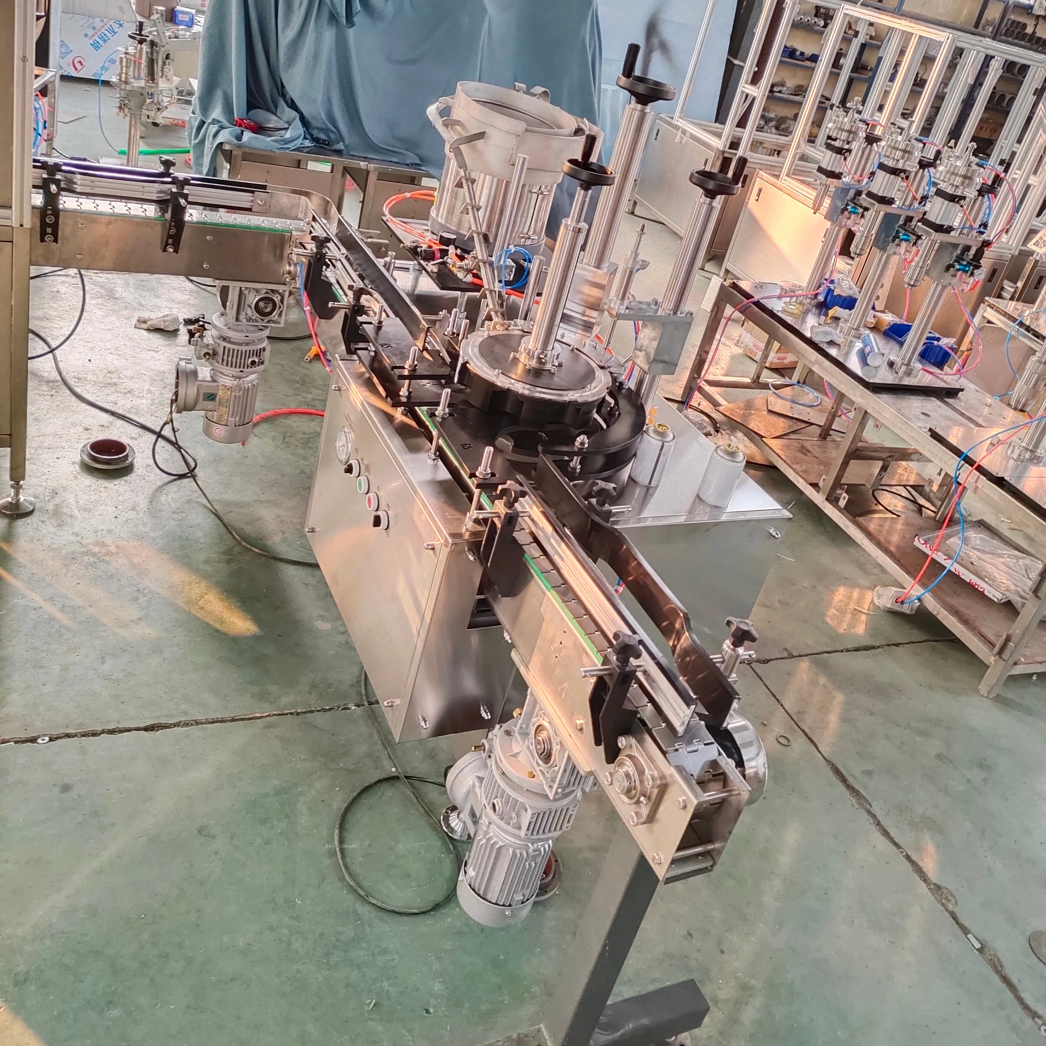 Aerosol Actuator Inserting Machine For Automatic Filling System
