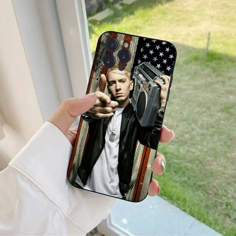 Marshall Mathers Casing Ponsel Silikon Lembut untuk Iphone 14 13 12 11 Pro Mini XS MAX 8 7 6 Plus X 2020 XR Cangkang