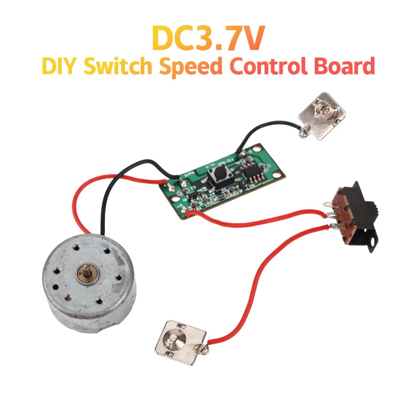 DC 3.7V DIY Switch Speed Control Board Speed Switch Drive Board Controller Electronics Repair Accessories