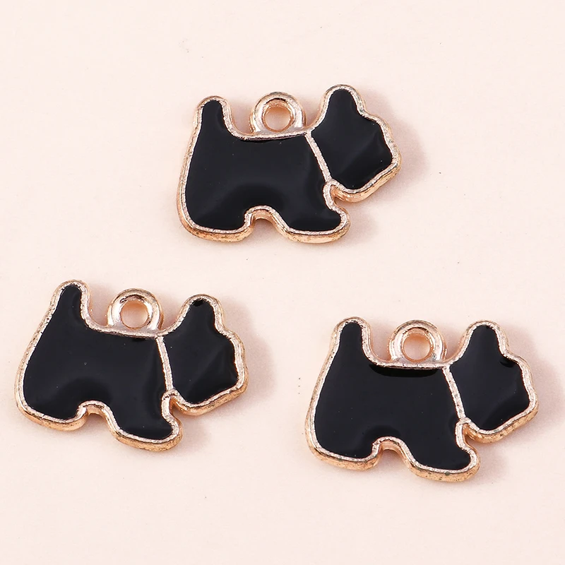 20 Stück Cartoon-Tier-Hunde-Anhänger, Emaille-Pfotenabdruck-Charms für Schmuckherstellung, Ohrringe, Halsketten, Armbänder, DIY-Geschenke – Detail 32