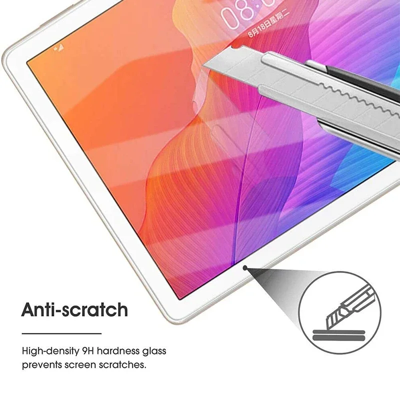 กระจกนิรภัยสําหรับHuawei Matepad T10 T10s 10.1 'หน้าจอป้องกันฟิล์มAnti-Scratchความแข็ง 9H Ultra Clearกระจกนิรภัย 2020