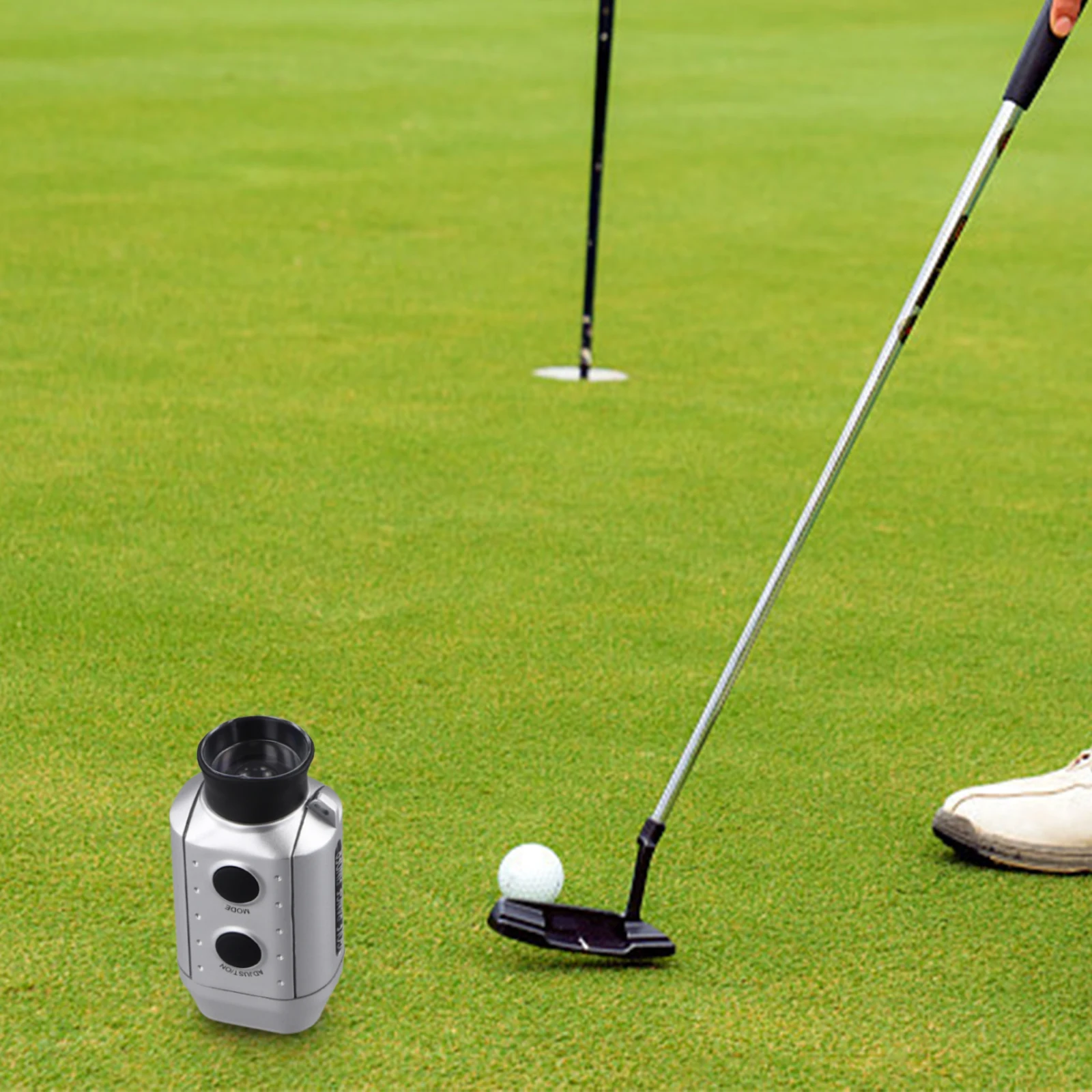 Compact 7X Golf Rangefinder Digital Distance Meter with Lightweight Build Safe Operation for Golfing Enthusiasts