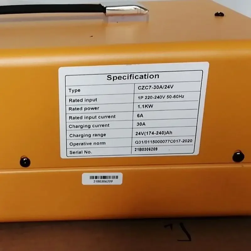 CZC7 24V 30A Intelligent Portable Battery Charger,Electric Stacker Pallet Truck Accessories Golf  Spare Part Club Car Gadget