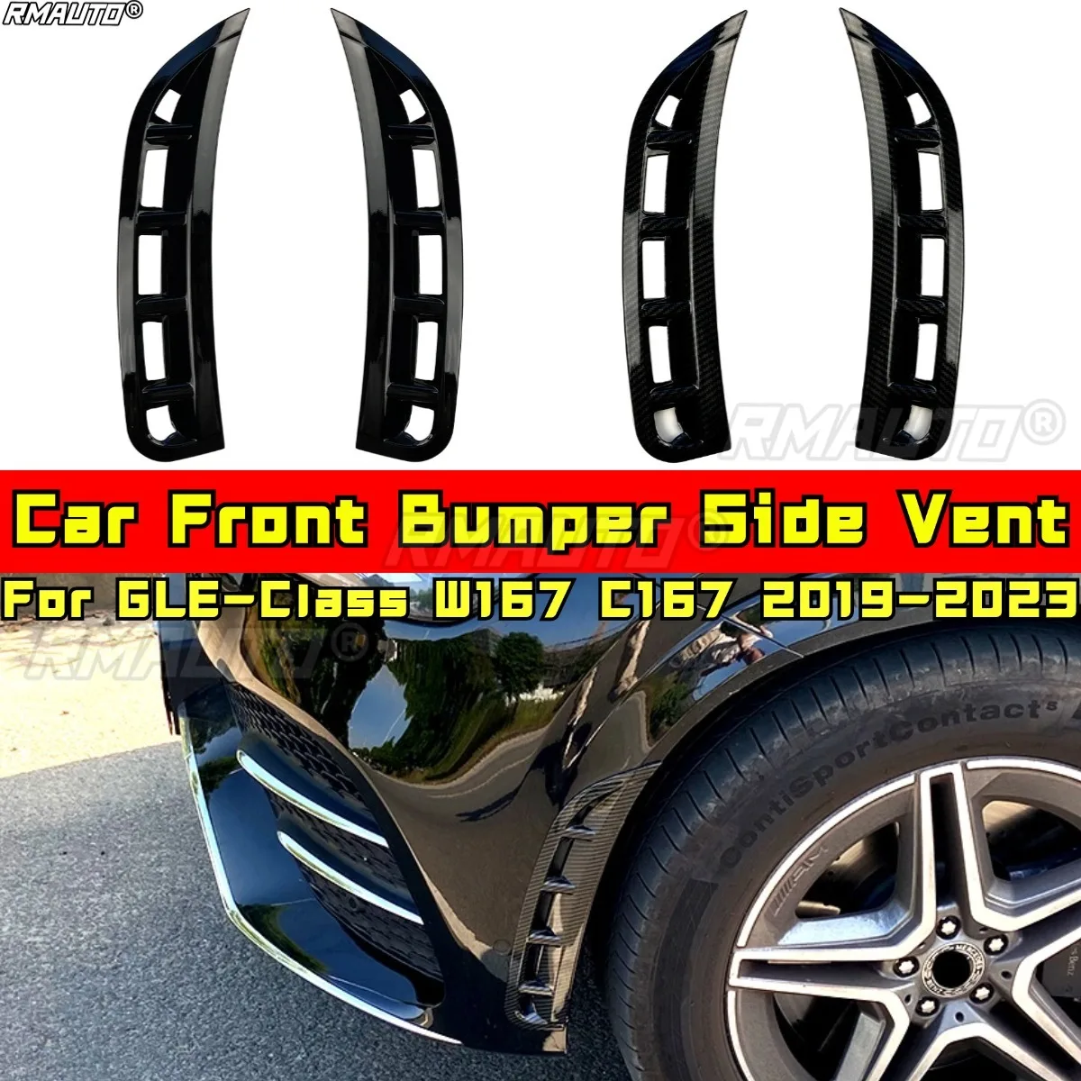 

For Mercedes Benz GLE-Class W167 C167 2019-2023 Modification Part Front Bumper Side Vent Front Side Air Vent Car Accessories