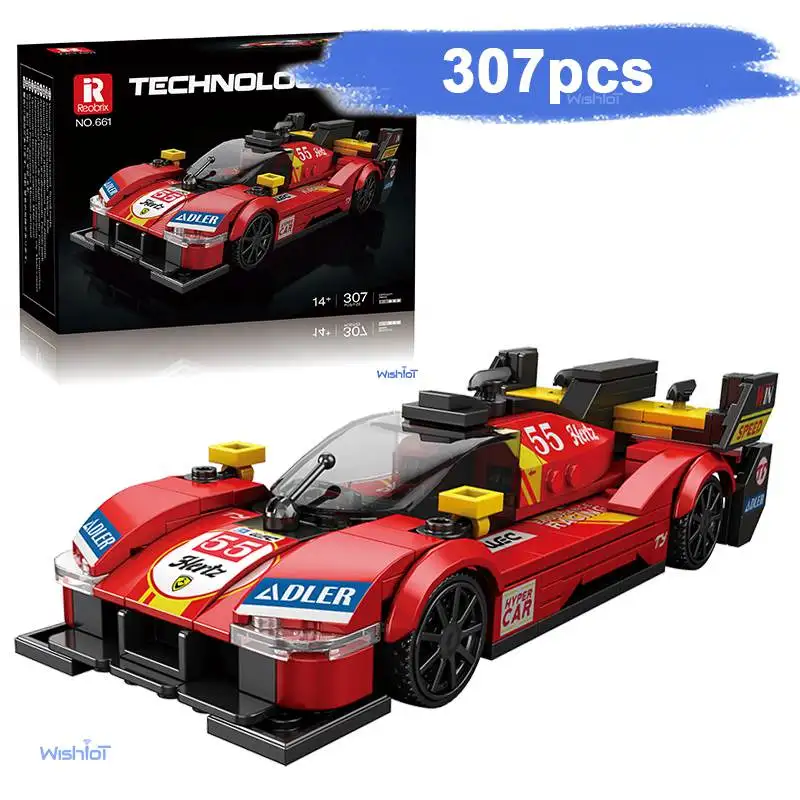 

307PCS Speed Racer Building Blocks City Sport Vehicle Model Bricks Desktop Collection Display DIY Toys For Kids Holiday Gifts