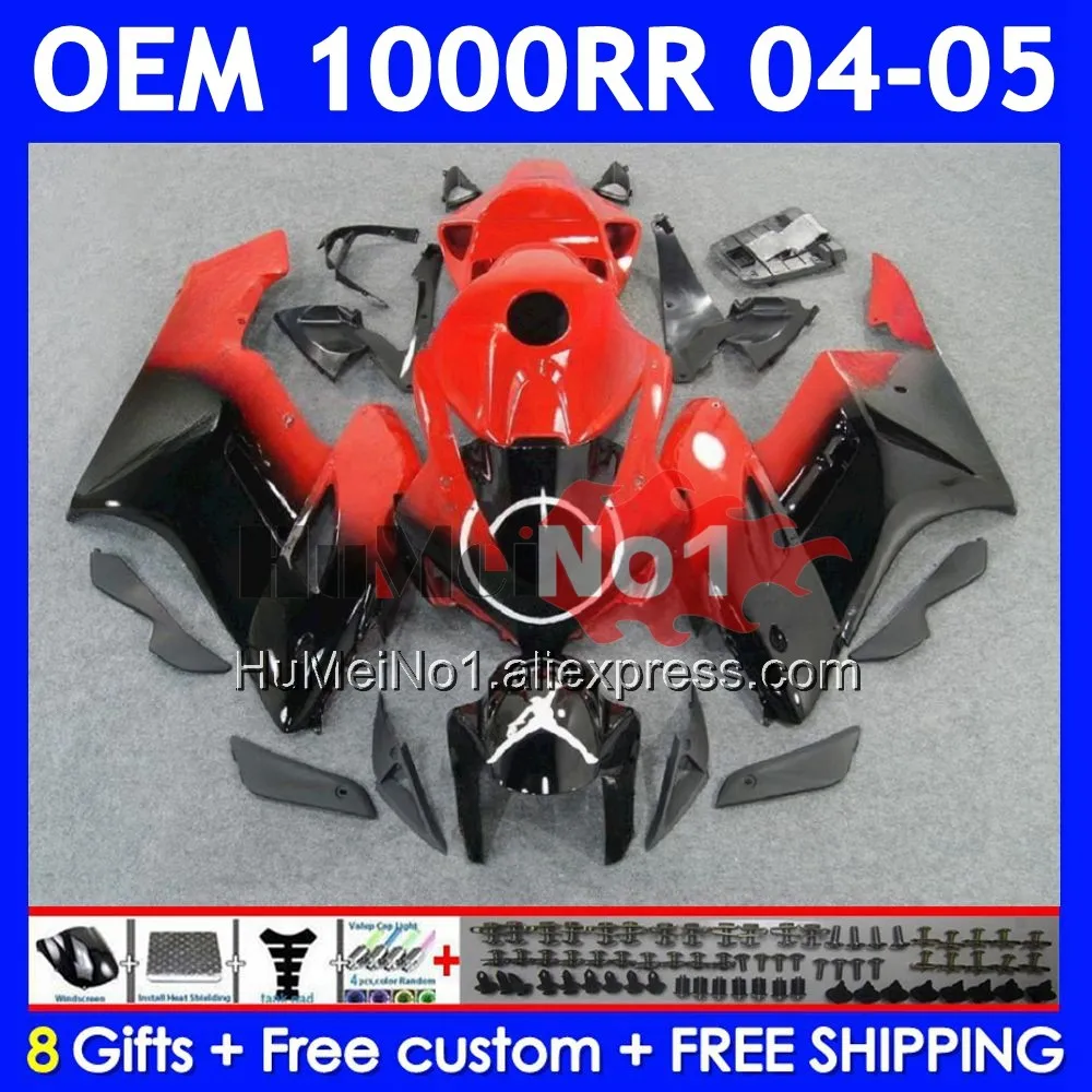 OEM Injection For HONDA CBR 1000RR 1000CC CBR1000 RR 04-05 Red black 59No.26 CBR 1000 CC RR 2004 2005 CBR1000RR 04 05 Fairing