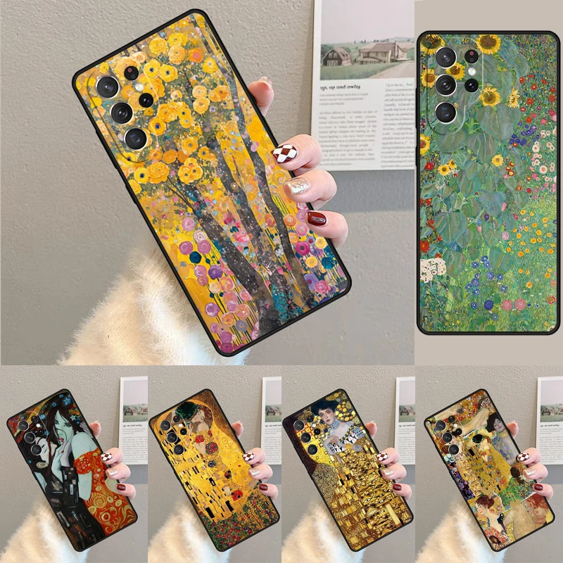 Kiss by Gustav Klimt Silicone Phone Case For Samsung Galaxy note 10 pro S26 S25 S24 S23 S22 S21 Plus S25Ultra Capa Cover
