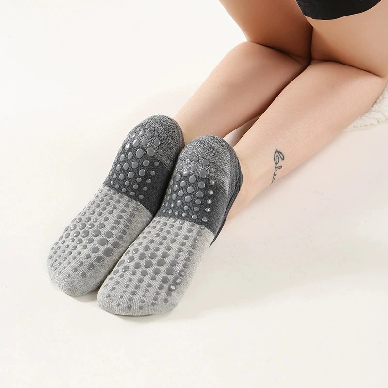 Professional Women Anti-slip Yoga Socks Backless Bandage Pilates Socks Ladies Ballet Dance Fitness Slipper Cotton Sports Socks image 2
