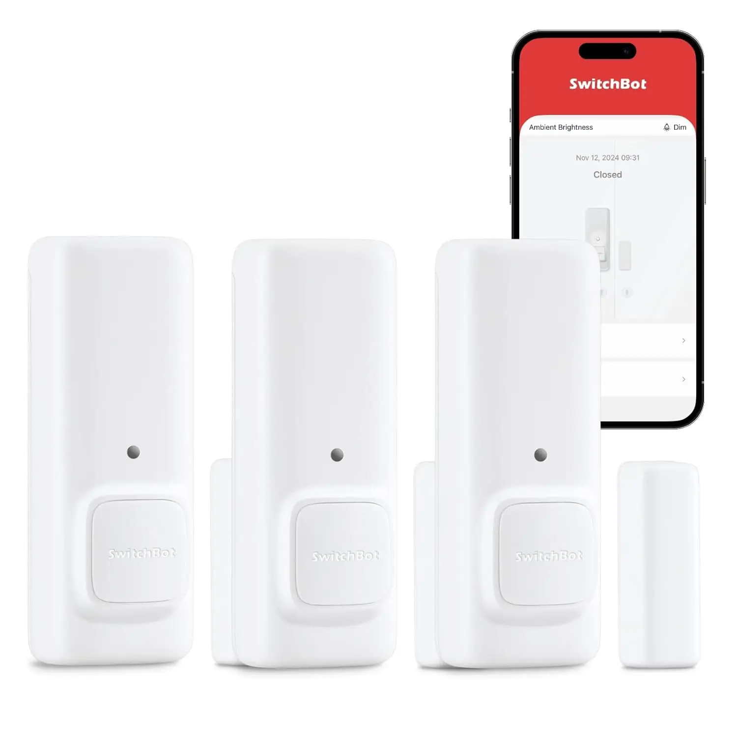 

Smart Wireless Door Window Alarm Sensor with Motion Detection, Alexa Compatible for Home Security (3-Pack)