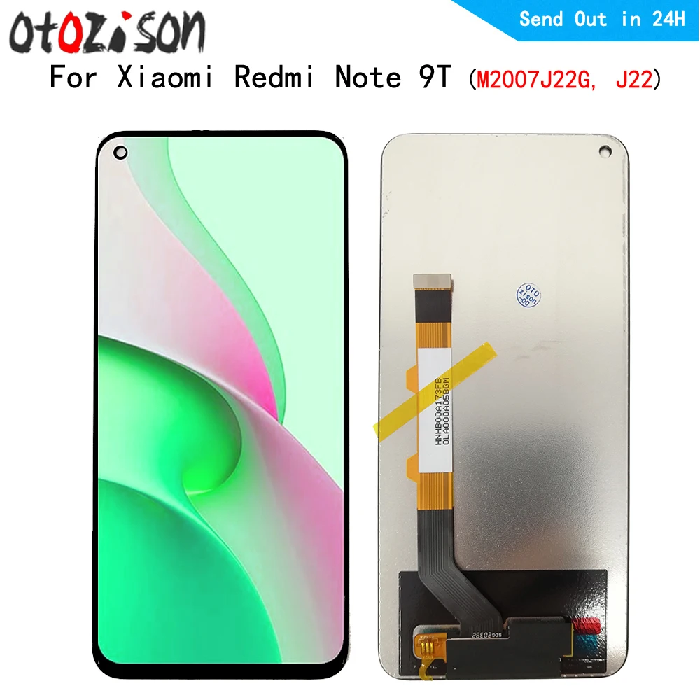 

6.53" IPS Screen For Xiaomi Redmi Note 9T M2007J22G, J22 LCD Display+Touch Panel Screen Digitizer With Frame Assembly