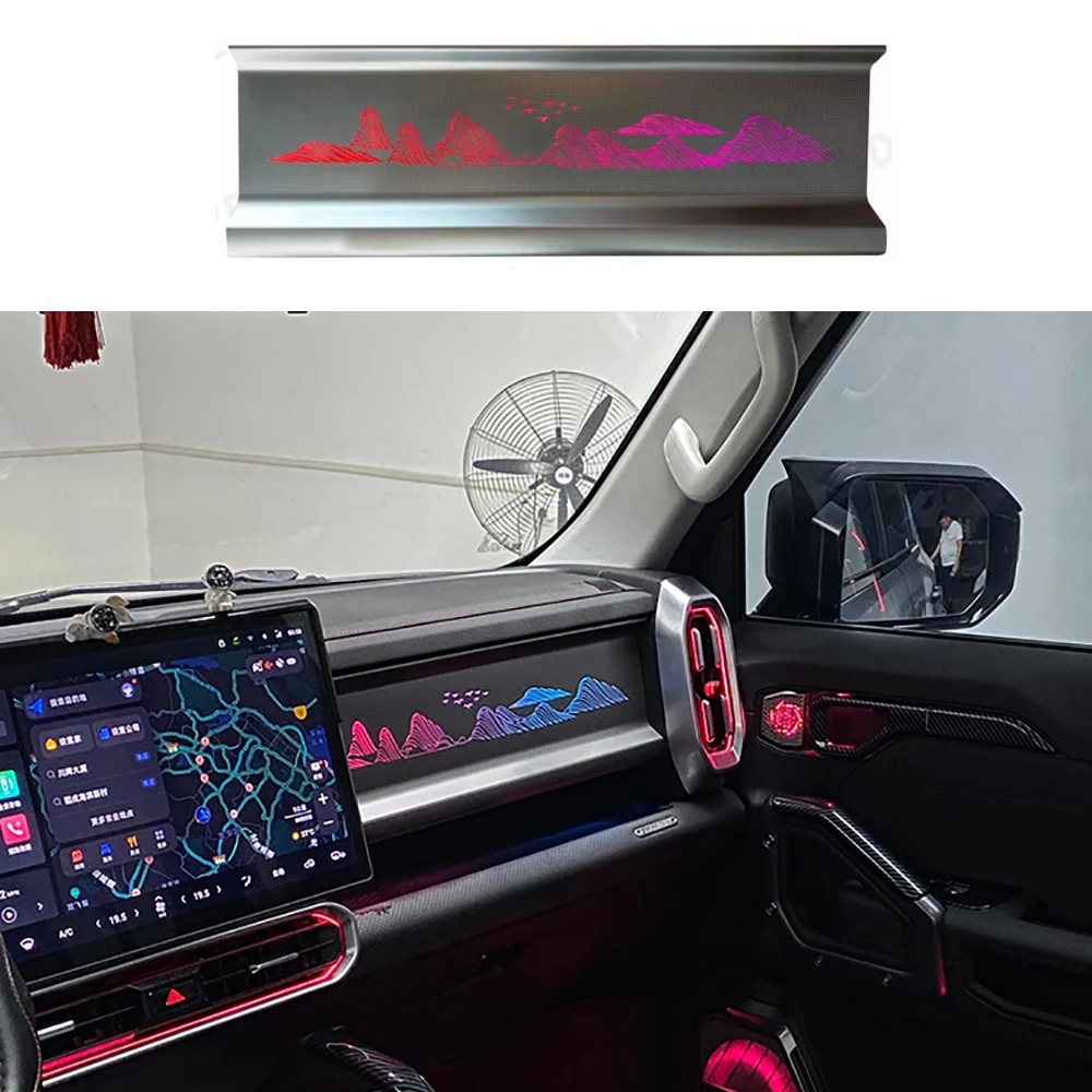 Car Interior Lamp Atmosphere Lamp Mold Dynamic Colorful Atmosphere Lamp For Chery Jetour Traveler T2 2023 2024 Accessories