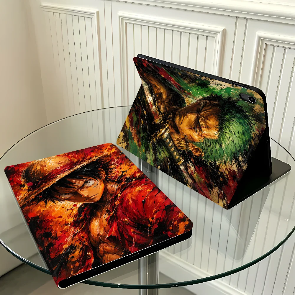Case for Apple iPad 10th 7/8/9th Pro11 13 Air 11 13 M4 M3 M2 A16 2026 With Pencil Holder Air 4/5/6th Ones P-Pieces Luffys Zoros