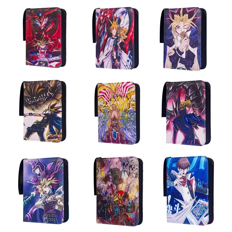 

400pcs/900pcs Card Album Book Anime Yu Gi Oh Collection Card Zipper Game Cards Binder Holder Kids Toy Gift