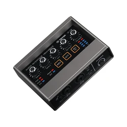 TEYUN Q-16 Professional Audio Sound Card with Electric Guitar Monitor Recording Live Broadcast for Singing Computer PC Studio