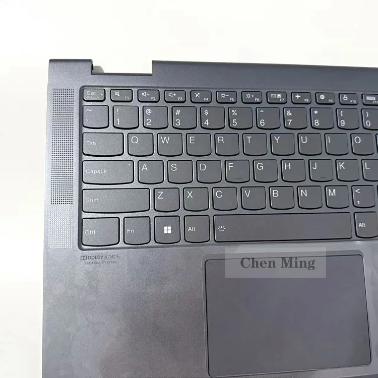 5CB1A16224 New CASE For Yoga 7-14ITL5 82BH C-Cover with keyboard With backlight USA English Slate Grey Touchpad