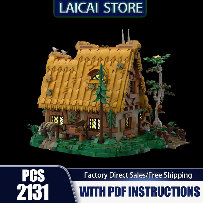 

Средневековая модель замка Moc, строительные блоки, модель домика принцессы, модель фильма, кирпичи, сделай сам, сборка, строительные игрушки, набор, подарки