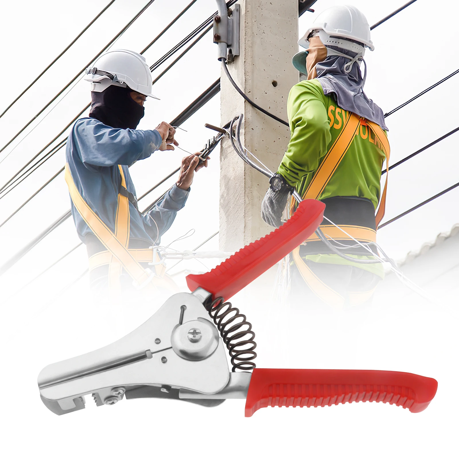 Multifunction Wire Cutter Automatic Wire Stripper Crimping Pliers for Broken/Tight/Stripping Line for 10-24AWG Electrical Wire