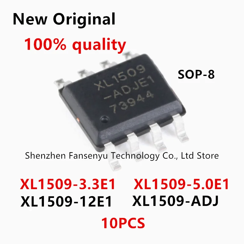 

10Pcs New XL1509 XL1509-3V3 XL1509-5V0 XL1509-12 XL1509-ADJ SOP-8 IC Chip In Stock Wholesale