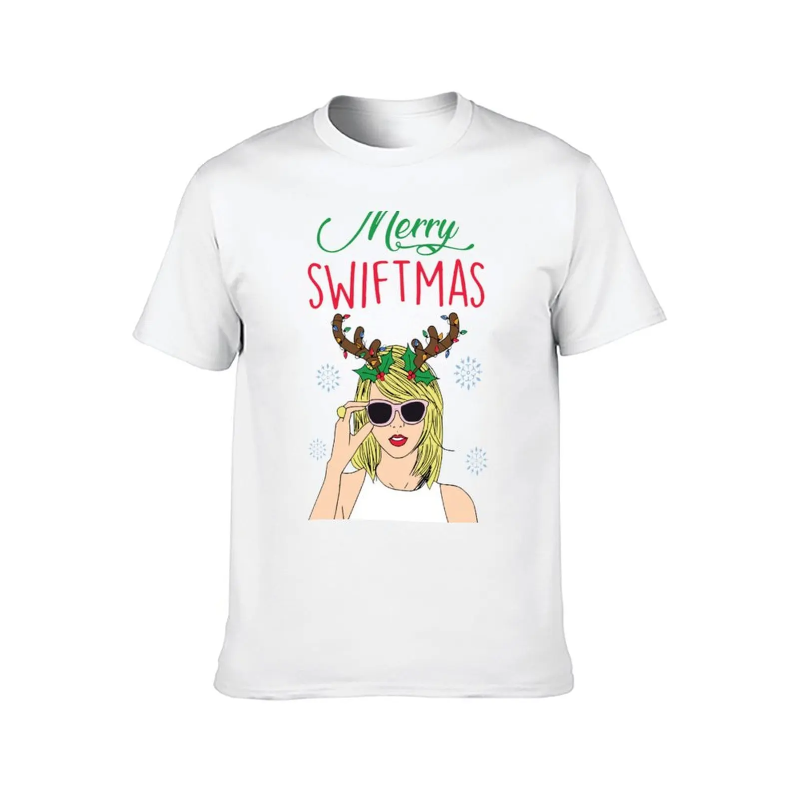 Swiftmas Christmas T-Shirt vintage blacks plus size tops graphic tee shirt plus size men clothing