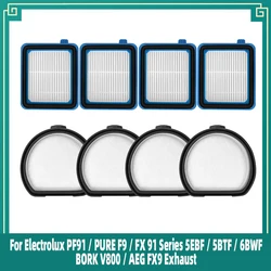 Für electro lux pf91/pure f9/fx 91 Serie 5ebf/5btf/6bwf/bork v800/aeg fx9 Abgas filter Staub filter Ersatzteile