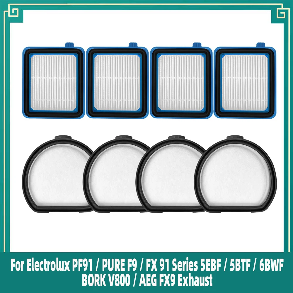 For Electrolux PF91 / PURE F9 / FX 91 Series 5EBF / 5BTF / 6BWF / BORK V800 / AEG FX9 Exhaust Filter Dust Filter Spare Parts