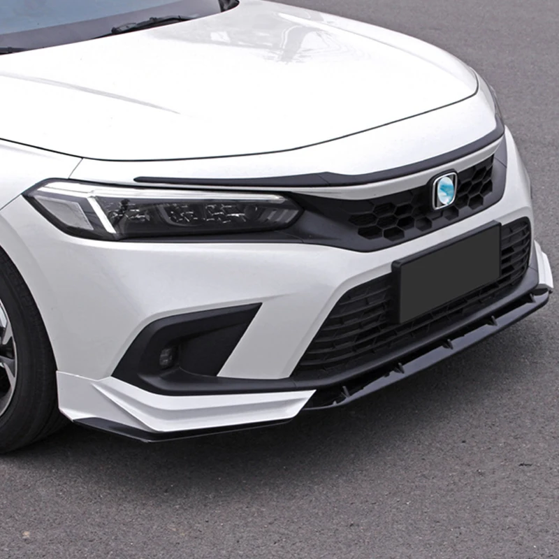 For 3PCS NEW Honda Civic Sedan/Hatchback CAR Front Bumper Splitter Lips Diffuser Accessories Body Kit 2022 2023 Year