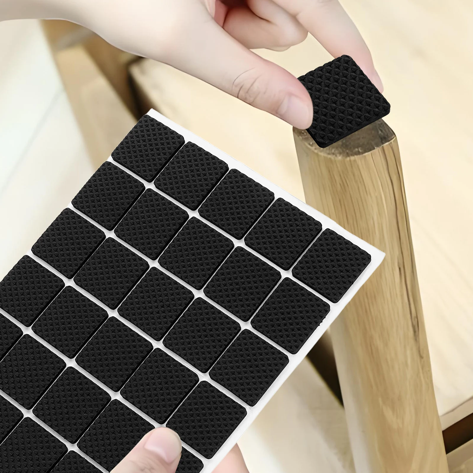 

30Pcs Non Skid Furniture Pads Anti Slip Couch Feet Grippers Noise Reduction Floor Protectors for Hardwood Tile Laminate