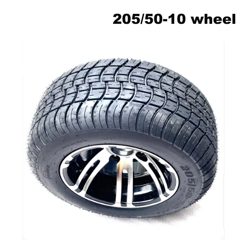 205/50-10 inch tires with aluminum wheels suitable for four-wheel beach bikes, go karts, sightseeing carts, patrol carts, golf c