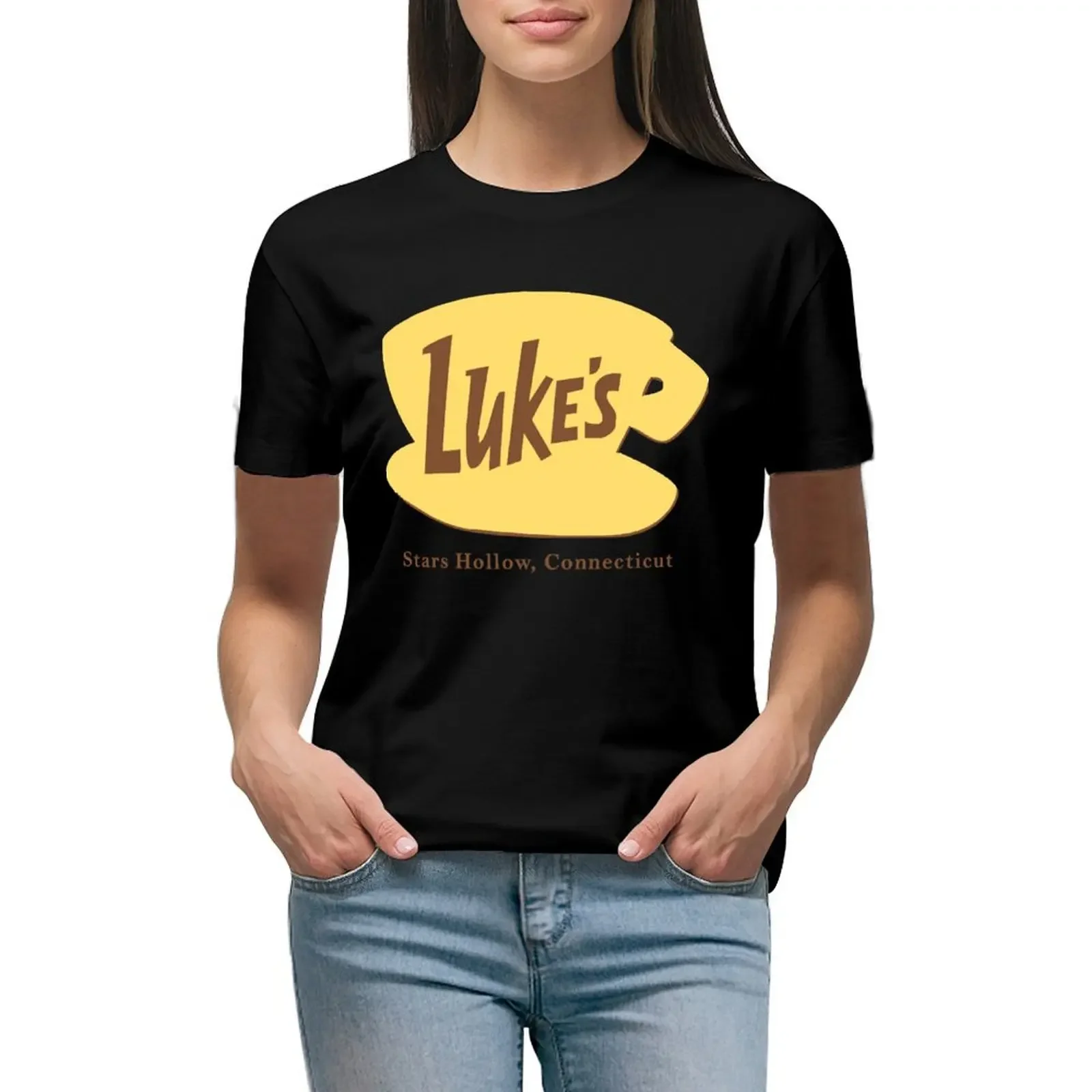 

Luke's Diner T-Shirt graphics anime clothes blanks Female clothing Women clothing