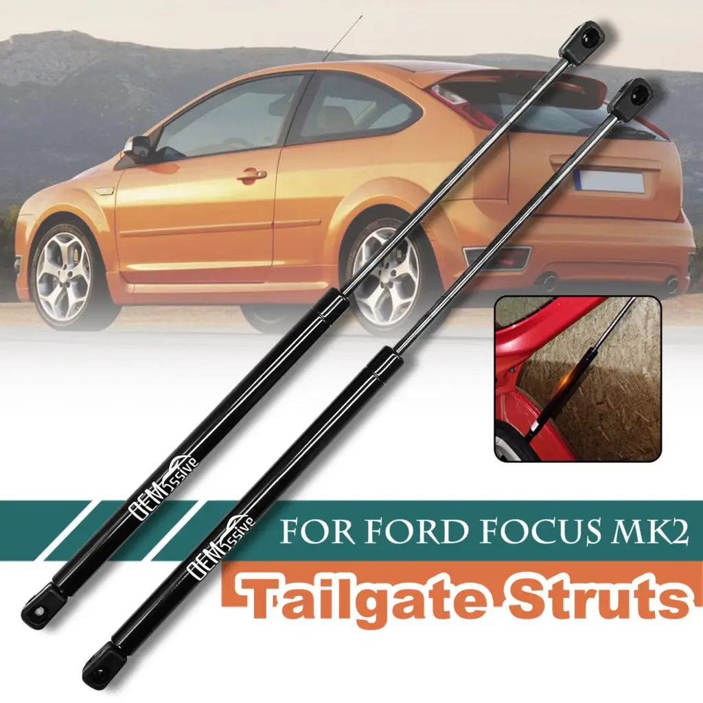 2pcs Rear Tailgate Boot Gas Spring Struts Lifter Holder Support For Ford Focus Mk2 Hatchback 2004 2005 2006 2007 2008 2009 2010