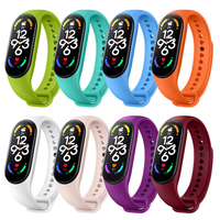 Strap For Xiaomi Mi Band 5 4 3 6 7 nfc Silicone Wristband Bracelet Replacement For Xiaomi Band 4 5 6 7 nfc  Color Sport Strap