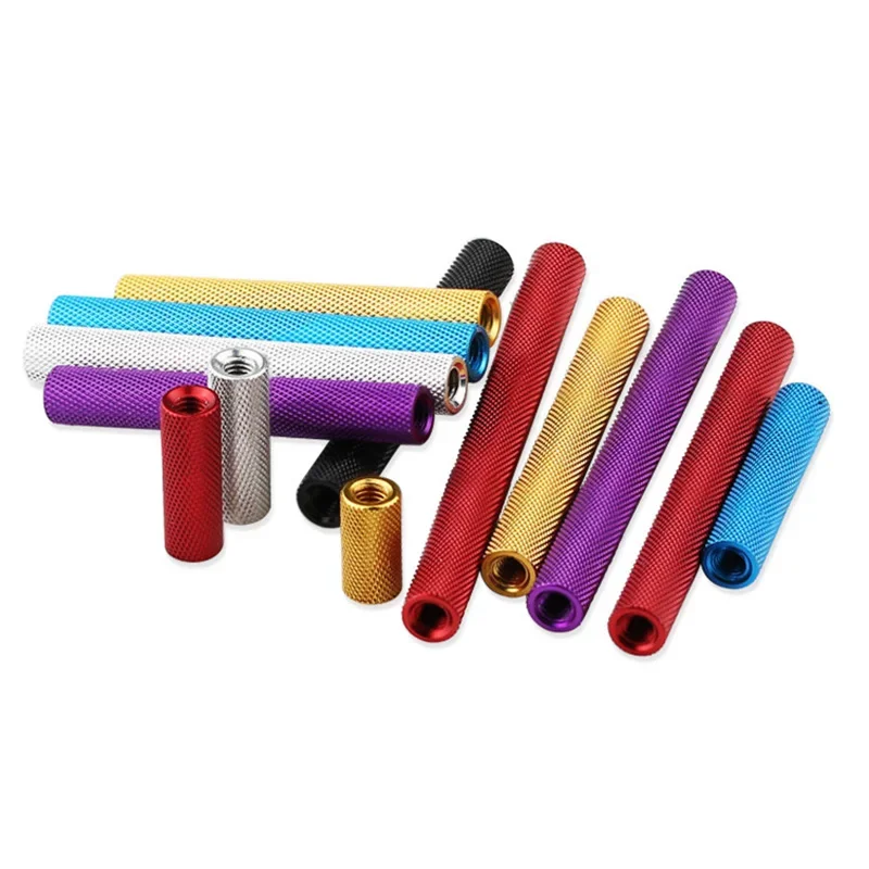 M3 Knurled Aluminum Standoff Female Thread Aluminum Pillar Fine Knurling Standoff For FPV Drone Frame Multirotor Build Parts