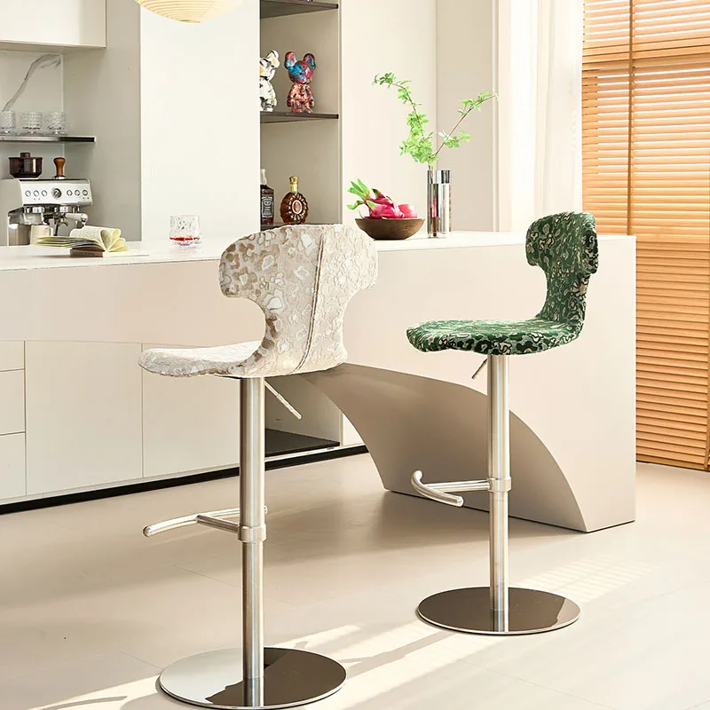 Adjustable Comfortable Barstools Soft Relaxing Office Height Design Nordic Bar Stools Ergonomic Metal Sillas Home Furniture