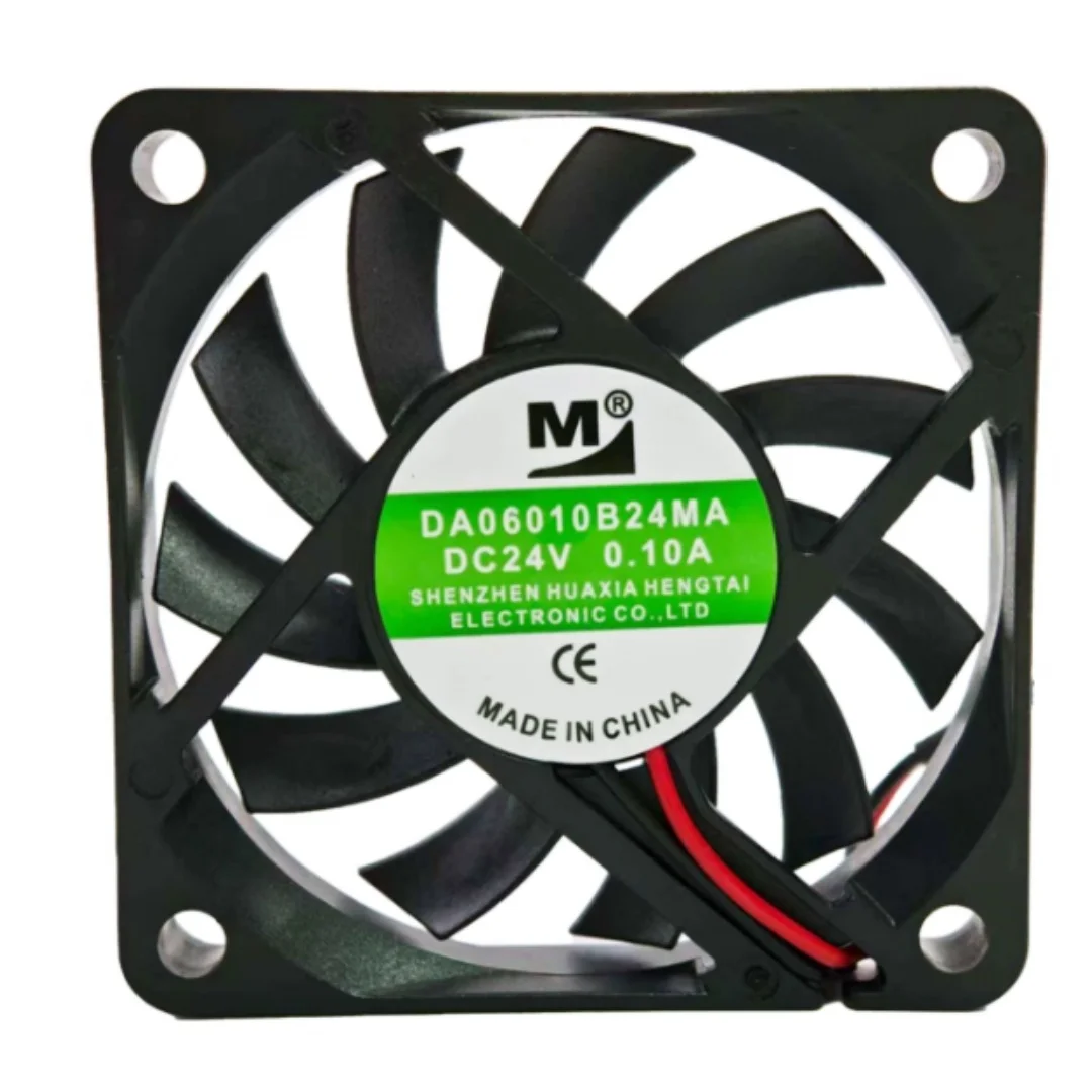

M DA06010B24MA DC 24V 0.10A 60x60x10mm 2-Wire Server Cooling Fan
