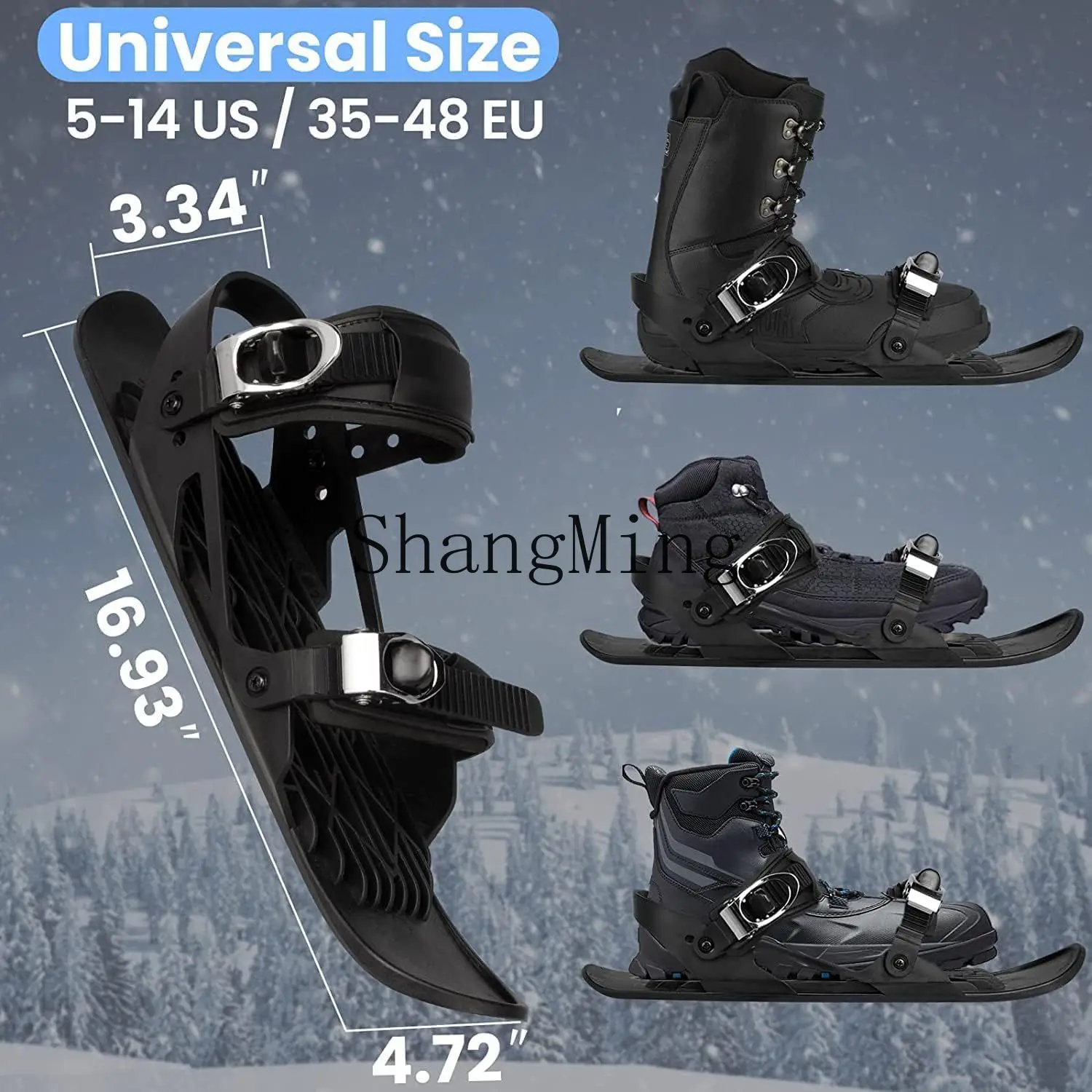 

PYH source factory modern simple ski shoes mini ski shoes winter outdoor sports snowboard sled
