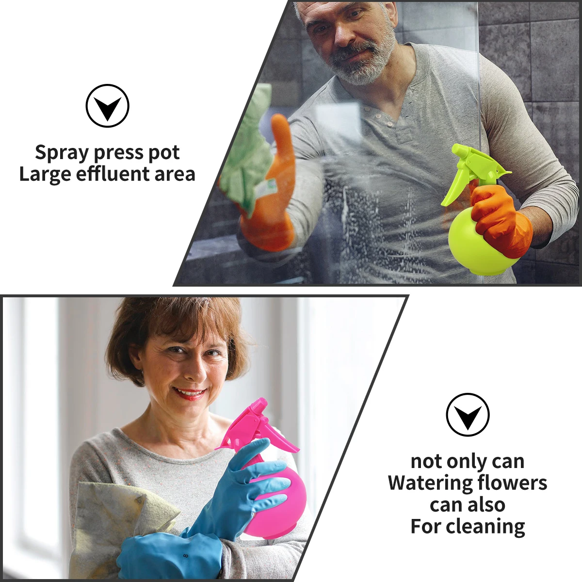 

3pcs Garden Watering Can Candy Color Sprayer Heat Resistant Durable Smooth Flow Anti Skid Handle Home Office Use Garden Sprayer