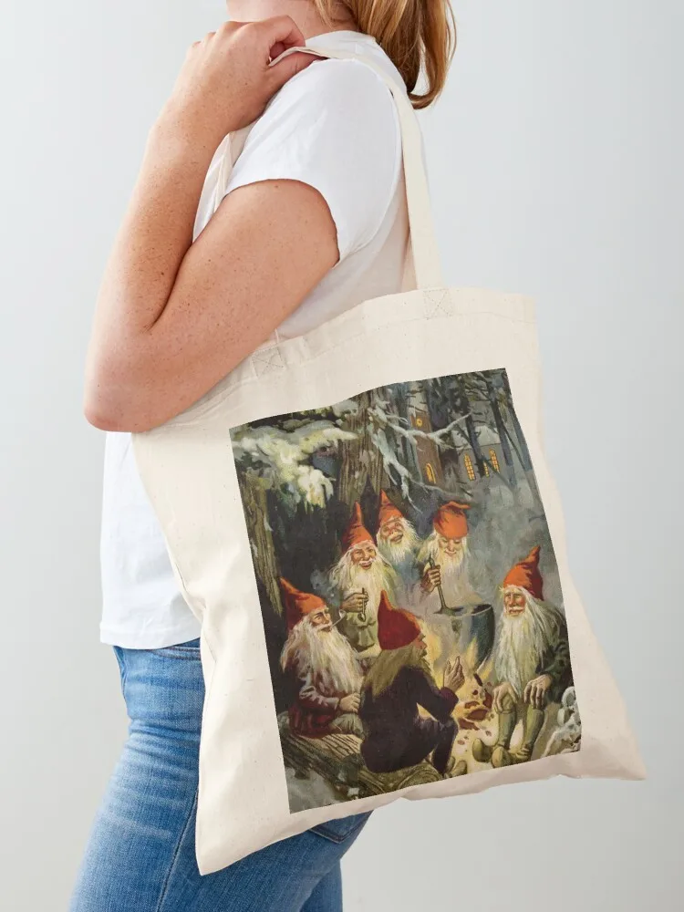 “Campfire Cooking” Tomten by Jenny Nystrom Tote Bag Eco bag custom tote bag Gift Canvas Tote