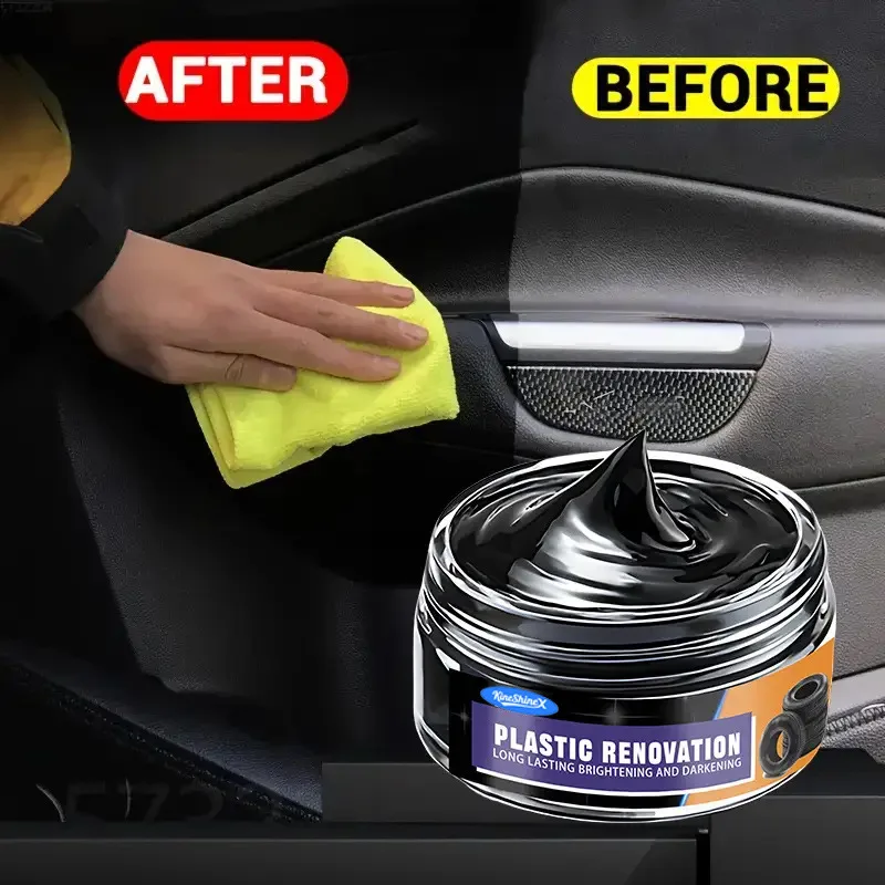 

Cross Border Plastic Refurbishment Wax - Durable Gloss Restoration Agent and Anti-aging for Cars, Bicycles, and Motorcycles-