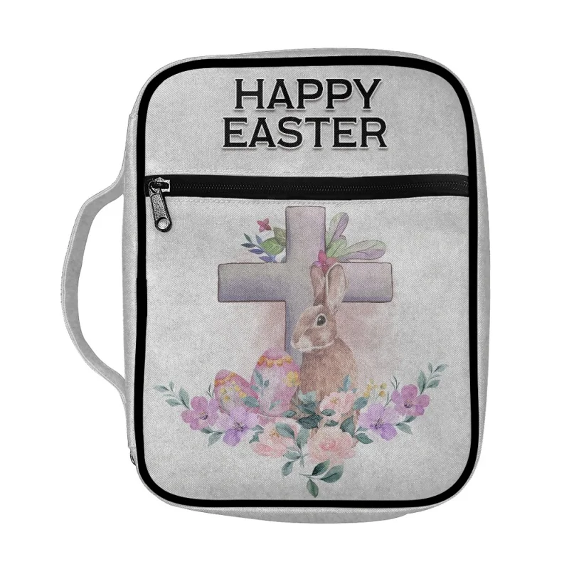 Couverture de la Bible Slashproof pour femme, étui de transport pour livre, sac d'église, protection de la Bible avec poignée, poche zippée, cadeau pour la mère