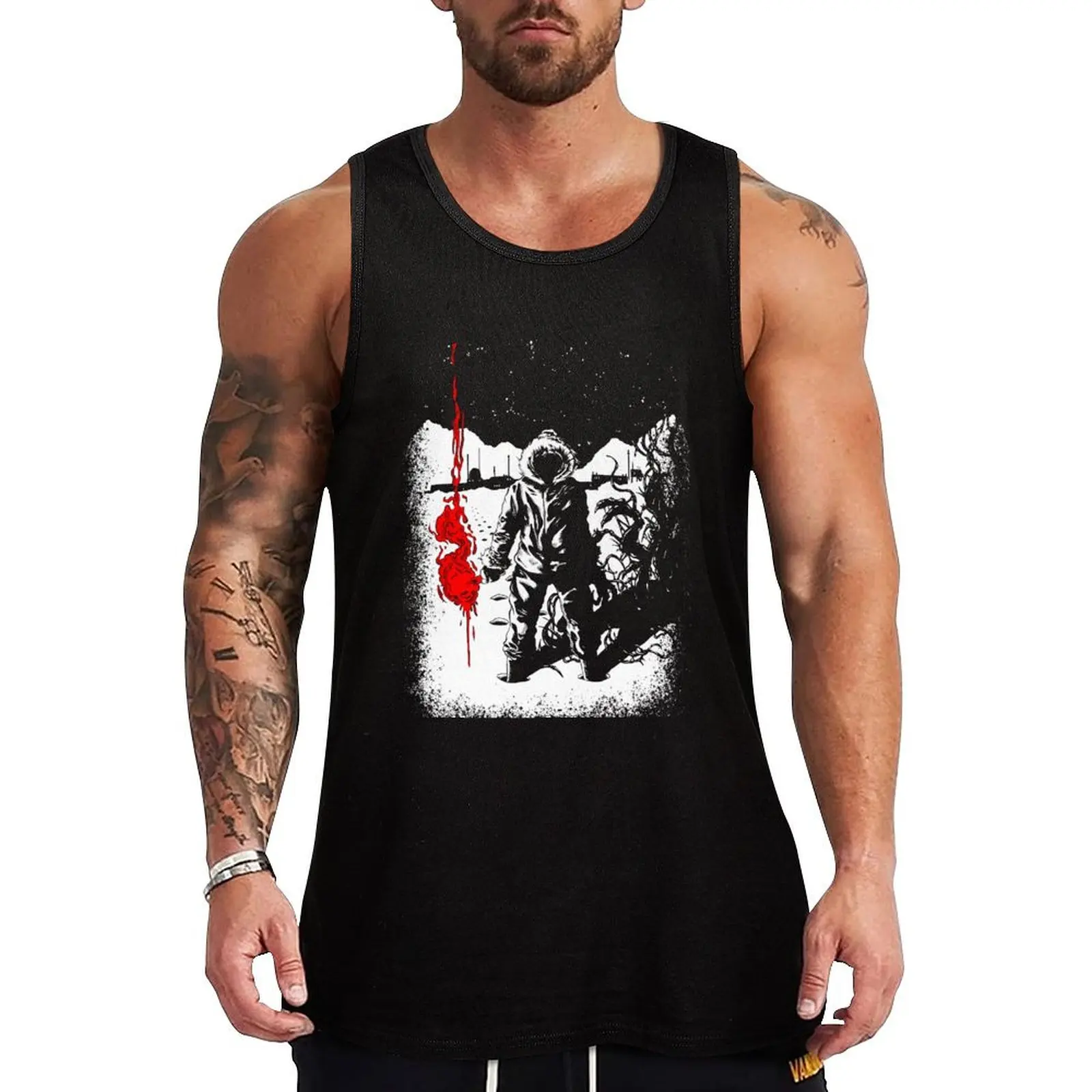 The Thing flare Tank Top Men's gym articles mens gym clothes Top summer gym accessories man