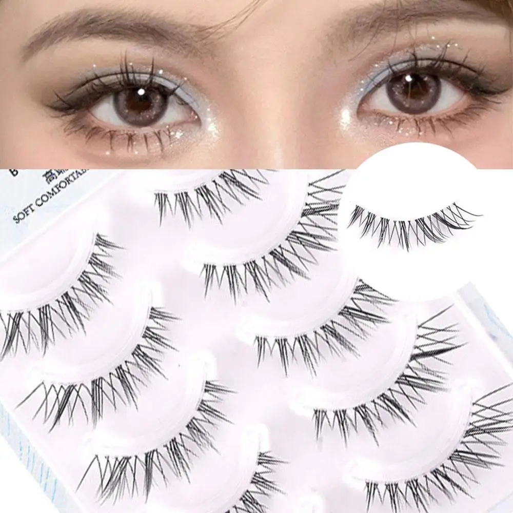 Wimperverlenging Cross Nature Lash Lang zacht haar Duidelijke steel Valse wimpers Herbruikbare cosmetica Oogmake-up Wimpers Clusteres