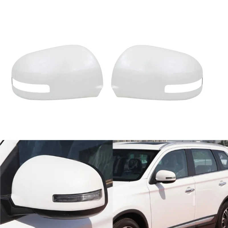 

Car Door Side Rear View Mirror Cover Shell For Mitsubishi Outlander 2013-2018 Spray Paint Mirror Cap White Parts