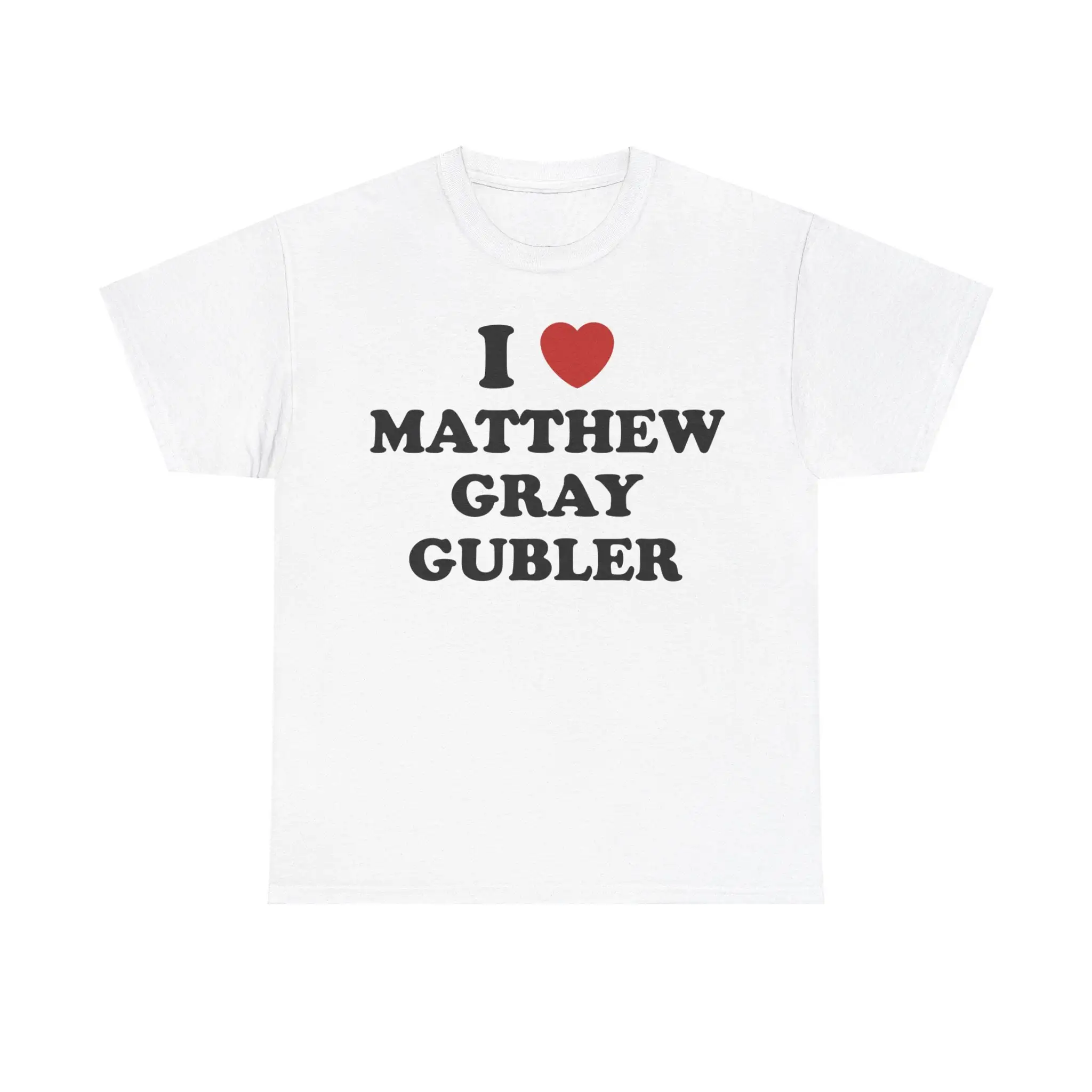 I Love Matthew Gray Gubler Women T Shirts Cotton Short Sleeve Summer Fashion Graphic Tee Y2k Fans Gift Loose T-shirt Ladies Top