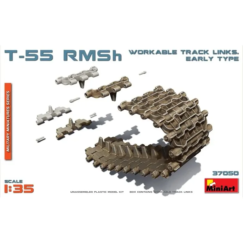 MiniArt 37050 1/35 T-55 RMSh Workable Track Links. Early Type - Scale Model Kit