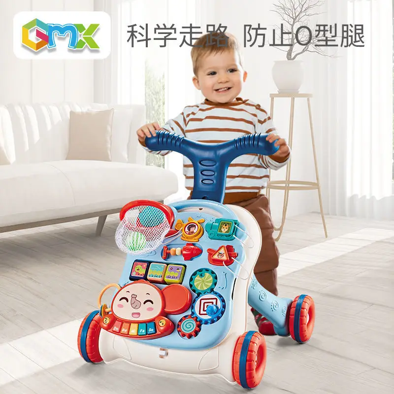 

Baby Learn To Walk Walker Trolley Multifunctional Anti-rollover Children's Anti-O-leg Walker