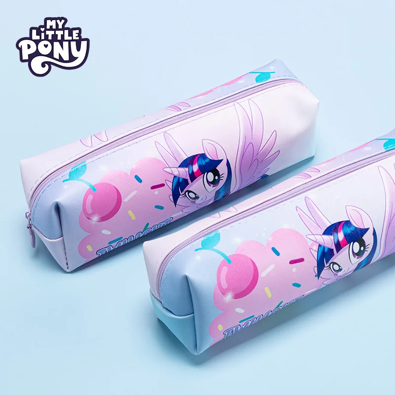 جديد بلدي ليتل المهر القلم حقيبة الكرتون فتاة حقيبة مستحضرات تجميل المحمولة حقيبة التخزين حقيبة أدوات مكتبية بسيطة فتاة هدية