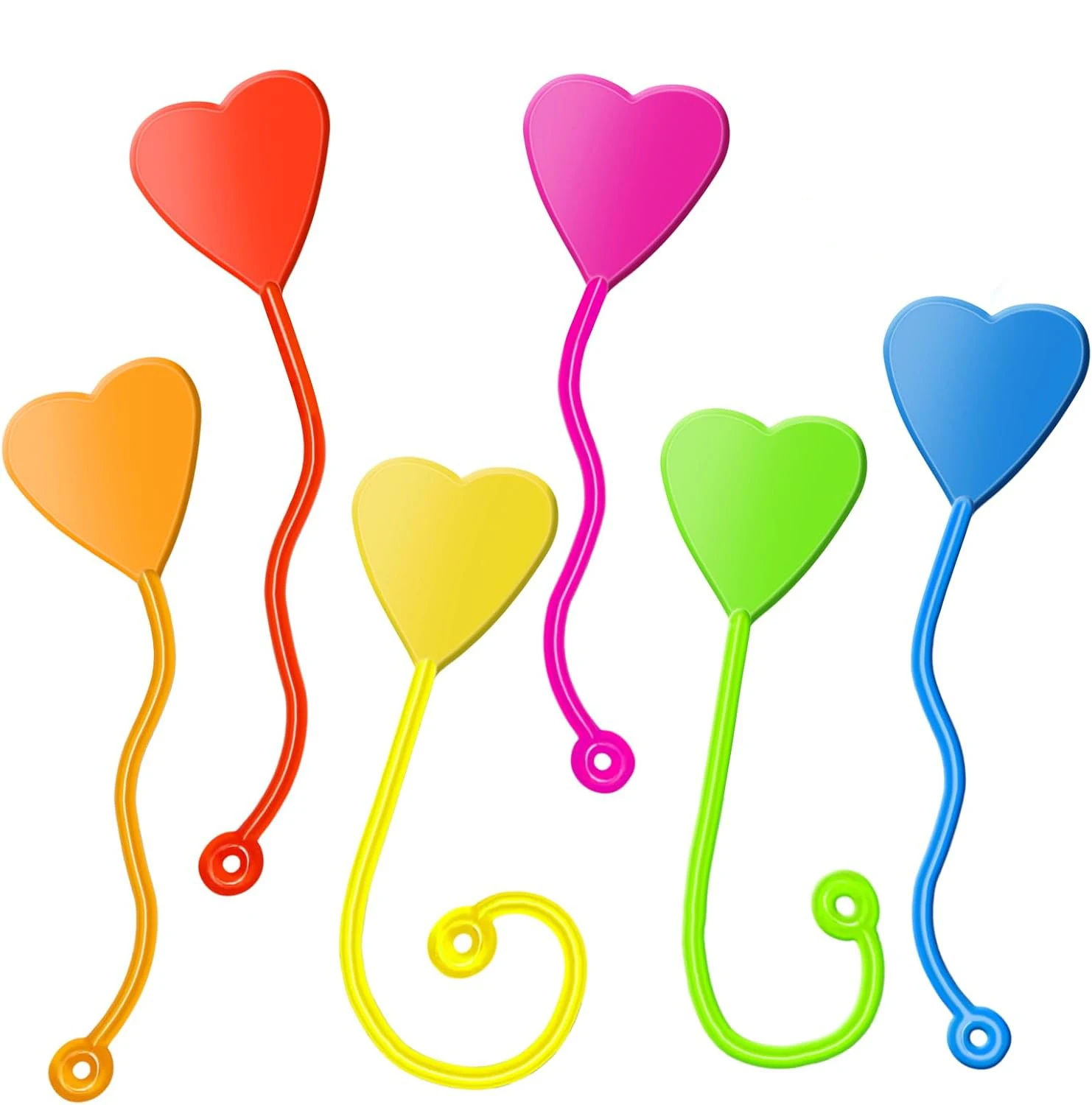 10/50PCS Funny Sticky Hands Sensory Toy Palm Elastic Heart Foot Christmas Sticky Wall Climbing Squishy Toy for Kids Adult