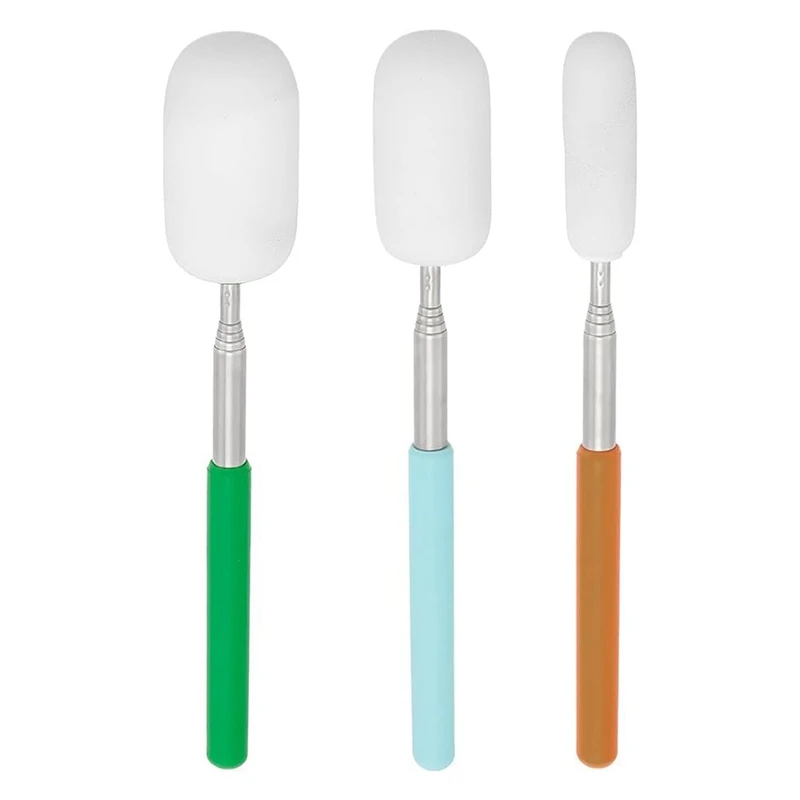 3PCS Telescoping Sponge Stick For Pottery, Stainless Steel Handle Absorbent Sponge-Head For Water Removal From Pottery