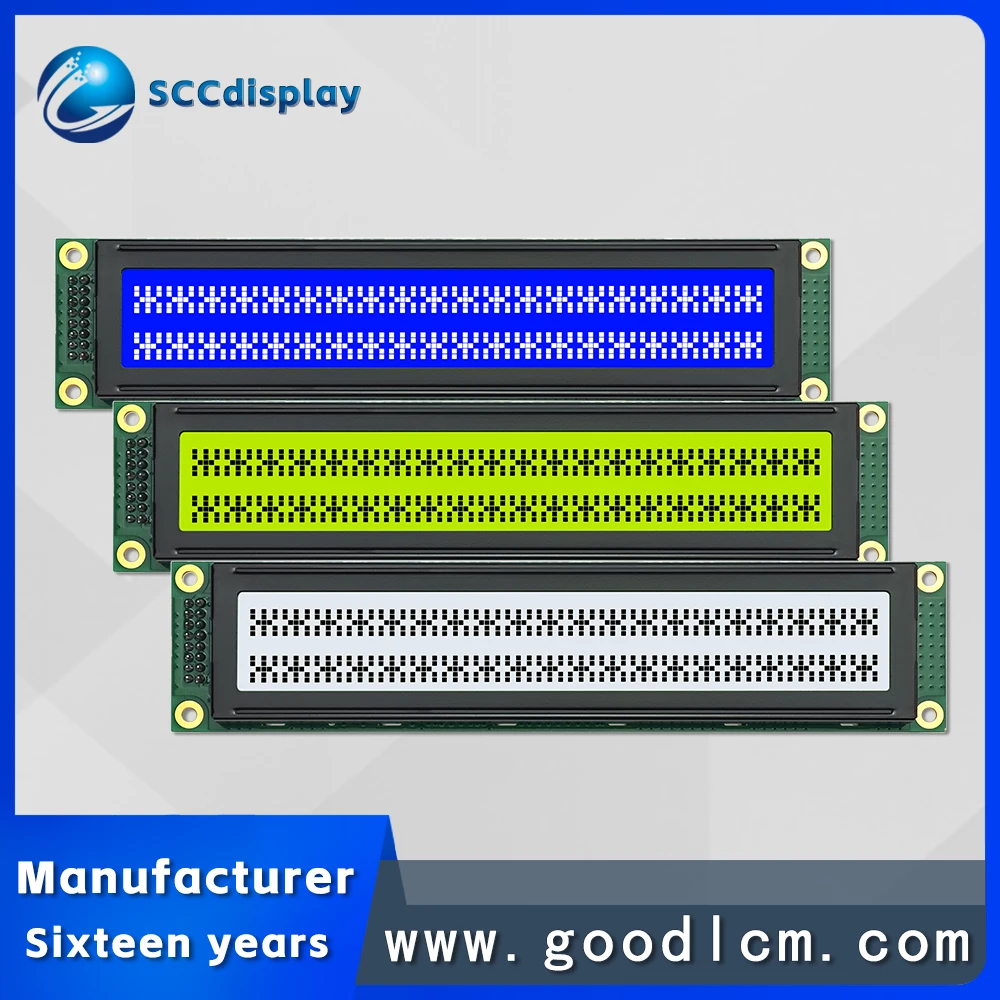 Russian Large Character PCB1-SJXD2002E-IIC Monochrome 2002 LCM Display Module IIC/I2C 20 Column 2-Row Character LCD Screen